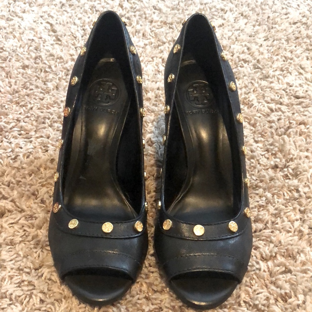 Black Tory Burch Wedges